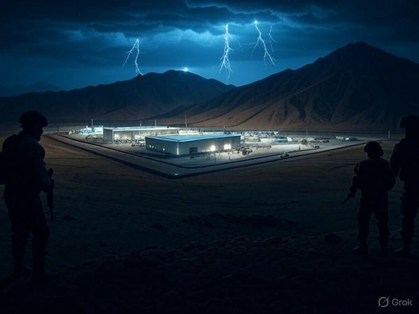 Imagine satelitară a Fordow 2025, cu soldați israelieni și iranieni, simbol al liniei roșii spre războiul nuclear