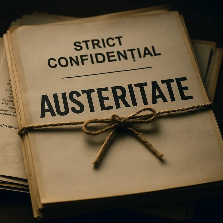 "Documentele confidențiale și austeritatea" – petarda din mass-media