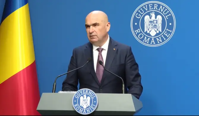 Conferinţa de presă în care Bolojan a anunţat măsurile de austeritate