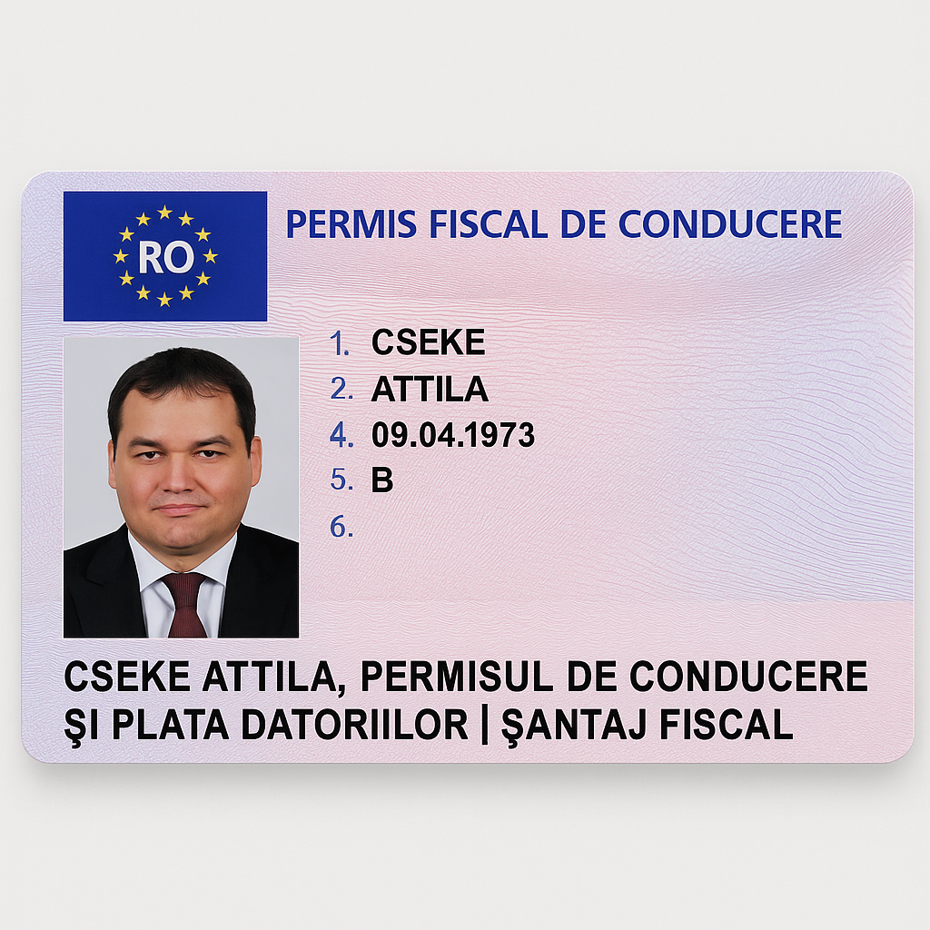 permisul de conducere și plata datoriilor - cseke atilla