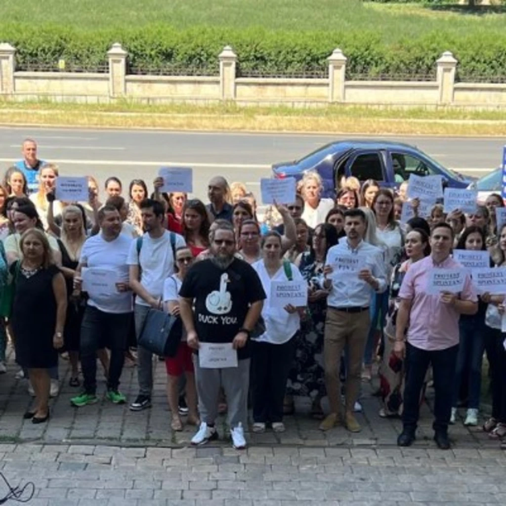 Protest spontan al grefierilor 01 iulie 2025