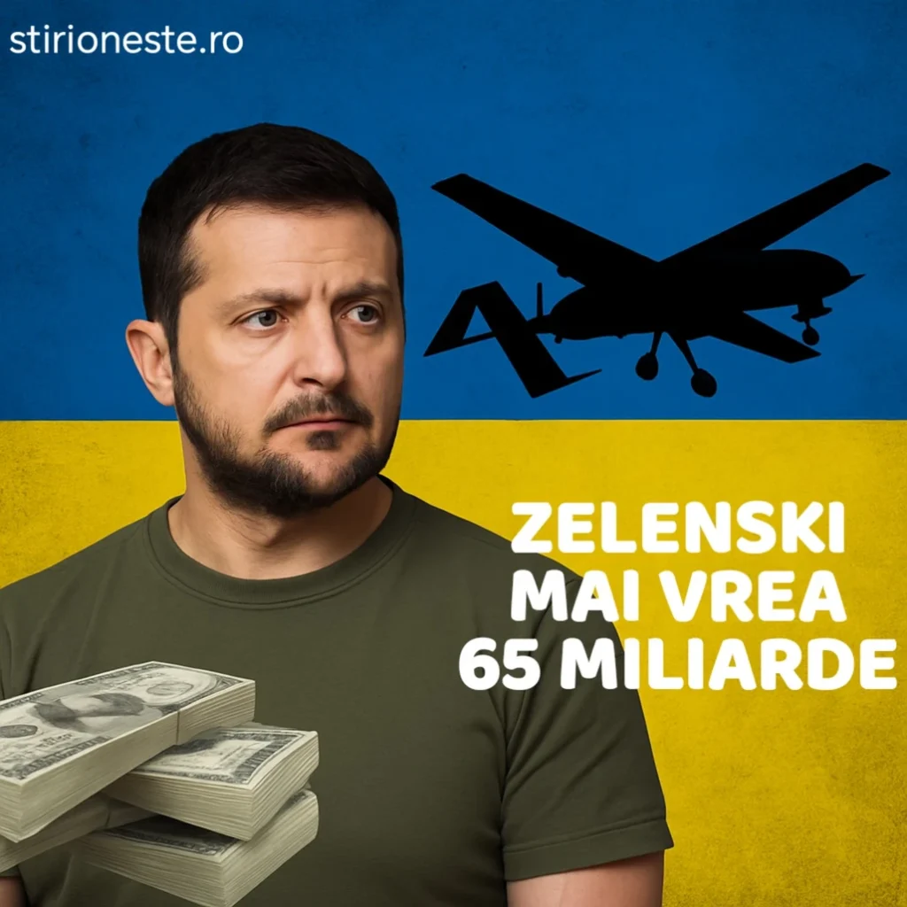 Zelenski cere 65 miliarde de dolari pentru Ucraina în 2026