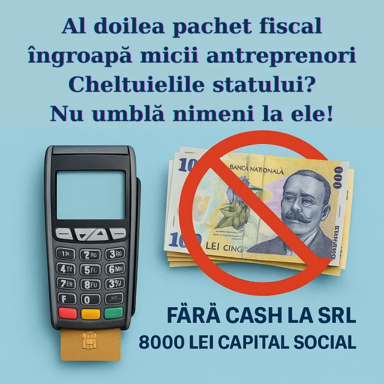 al doilea pachet fiscal îngroapă micii antreprenori