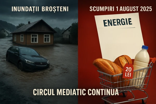 Inundaţiile din Broşteni au astupat scumpirile din 1 august