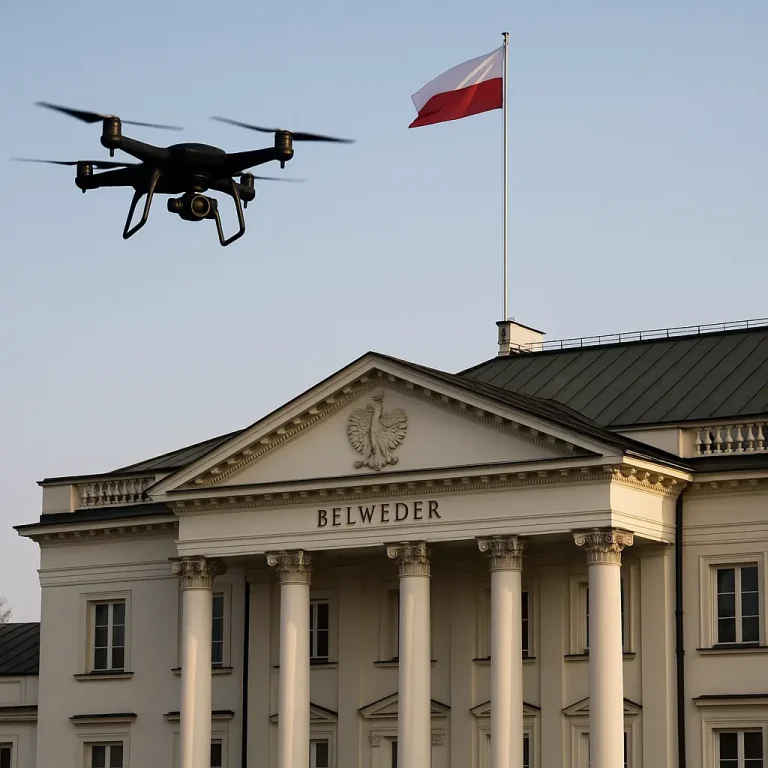 15 septembrie, un nou episod din psihoza dronelor - o nouă dronă a pus pe jar autoritățile poloneze, de data aceasta chiar în centrul Varșoviei.