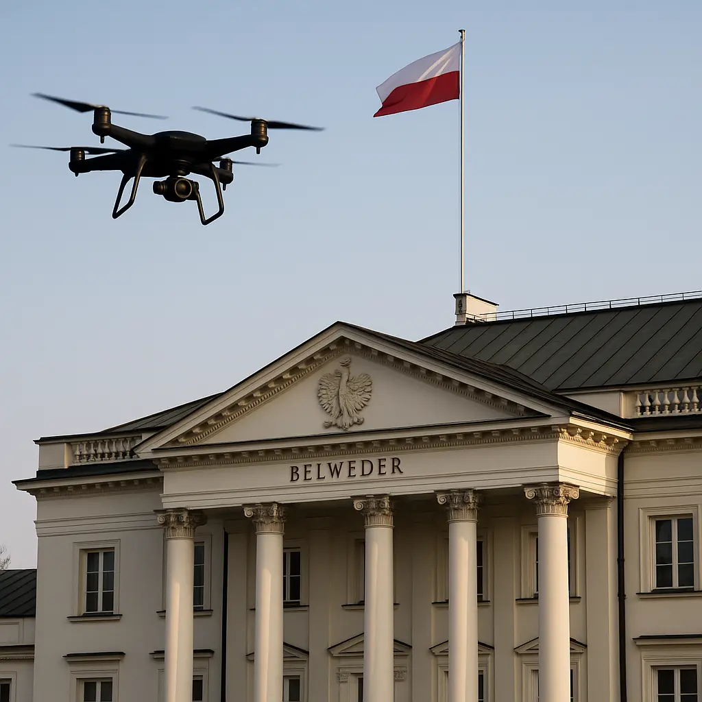 15 septembrie, un nou episod din psihoza dronelor - o nouă dronă a pus pe jar autoritățile poloneze, de data aceasta chiar în centrul Varșoviei.