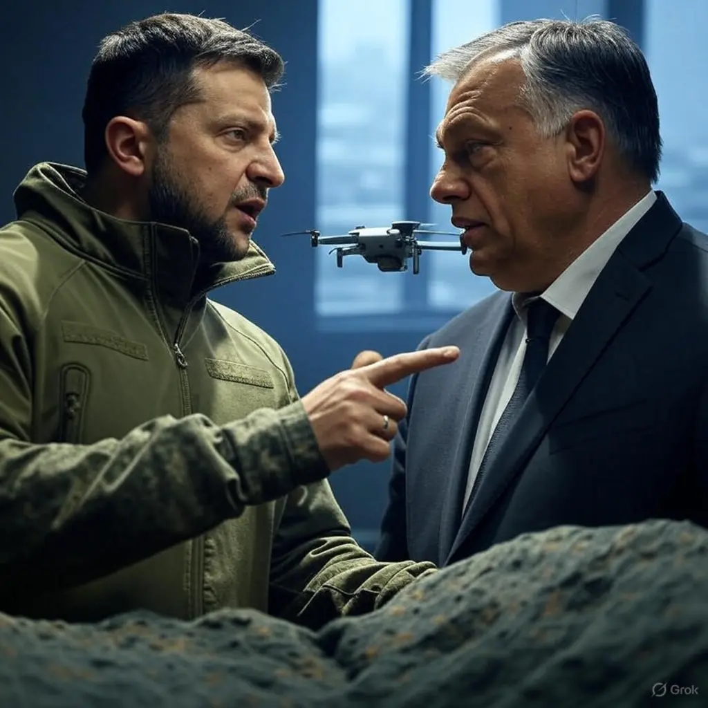 Zelenski acuză Ungaria de incursiuni cu drone