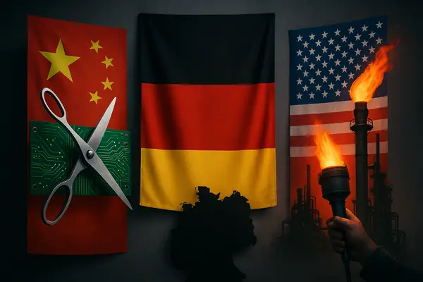 Criza din Germania. China taie cipurile, SUA "arde" petrolul