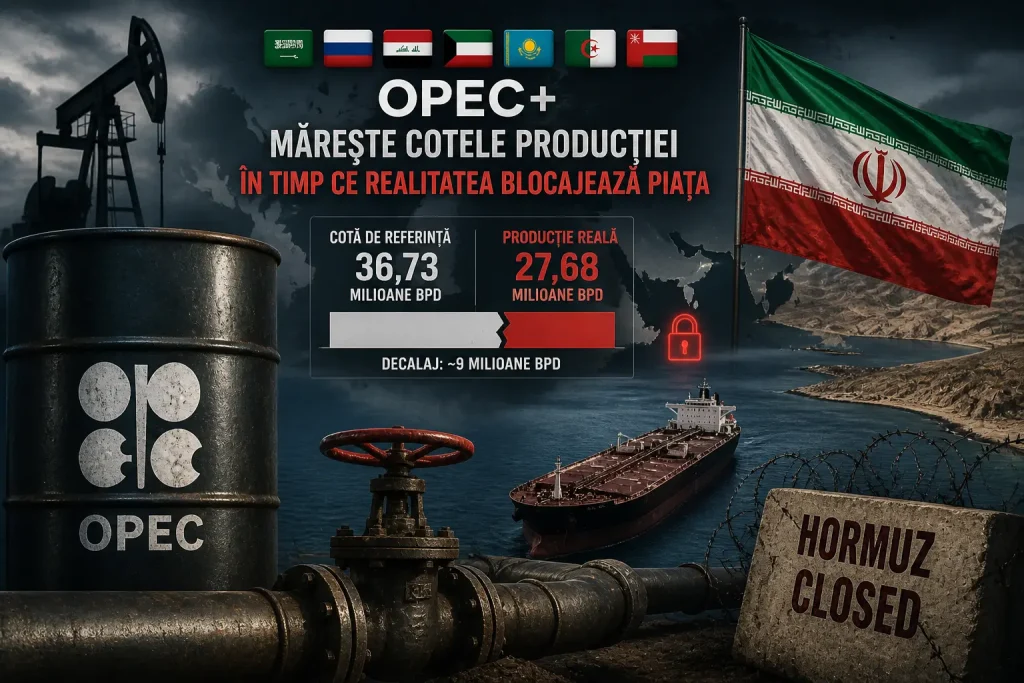 opec+ mărește cotele de producție